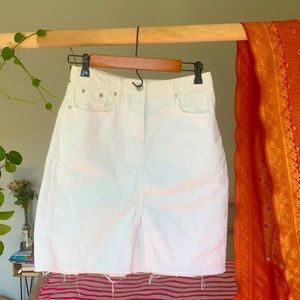 URBAN OUTFITTERS MIDI DENIM SKIRT